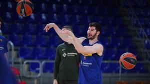 Darío Brizuela, en la previa del encuentro de Euroliga ante Partizán