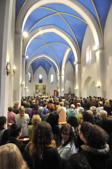 Funeral en Laviana por Marta Pérez, la joven de 17 años fallecida en accidente de tráfico.