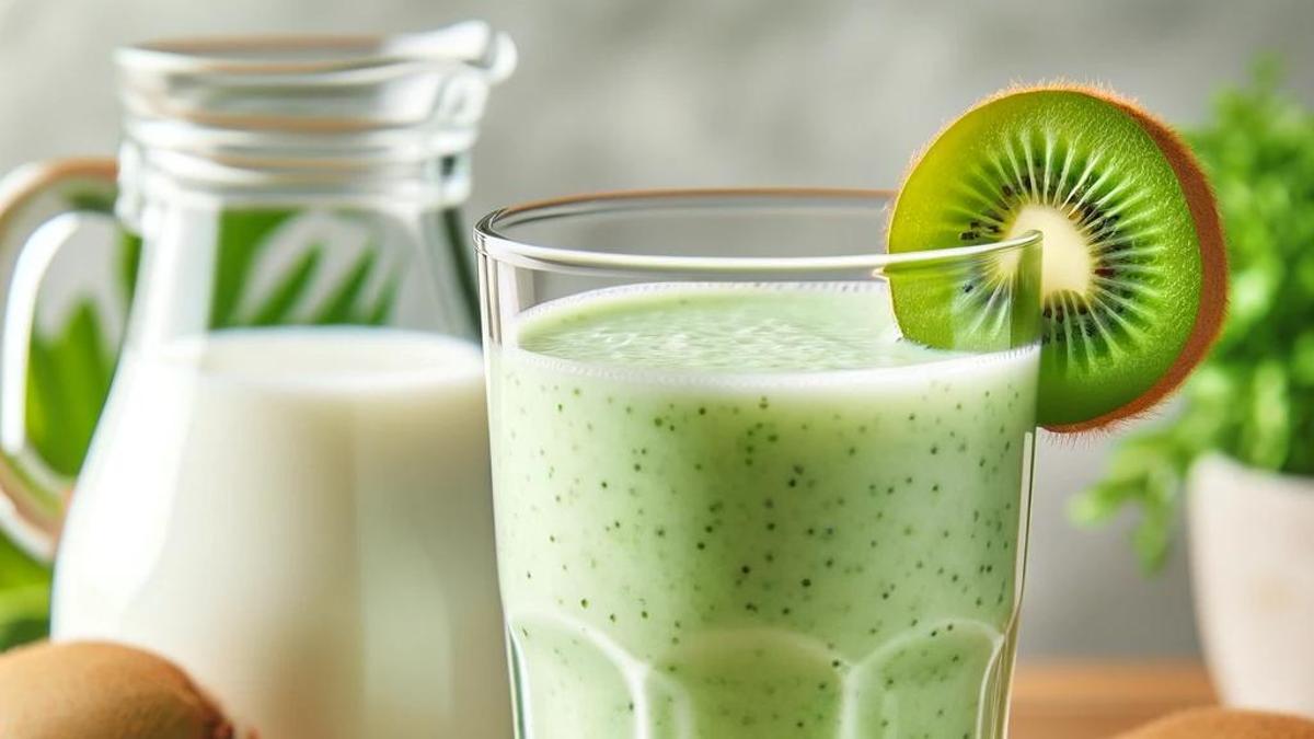 Batido de kiwi y leche: la merienda ideal para adelgazar.