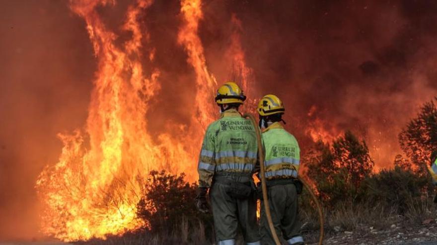 Imagen de archivo del incendio de Benitatxel.