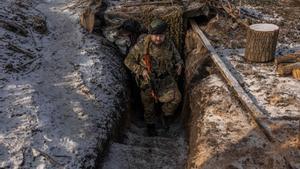 La 41.ª brigada ucraniana cerca de la línea del frente