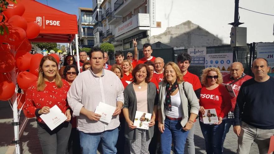 El concejal Manuel García durante un acto de partido.