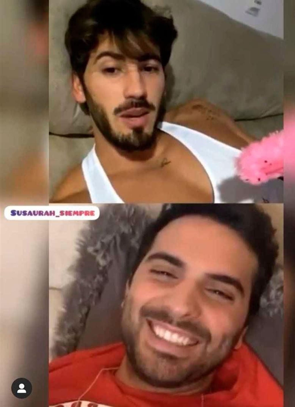 Suso Álvarez en un IG Live con Iván González