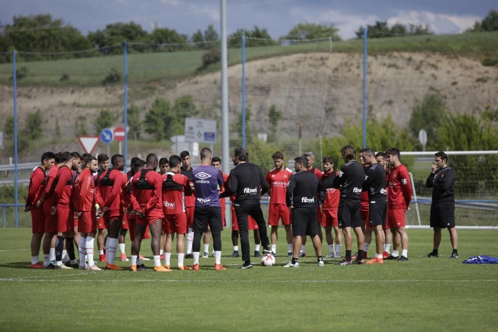 El Real Mallorca entrena en la ciudad deportiva del Alavés