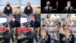 Viure amb mascareta: retrat fotogràfic del que hem perdut al tapar el rostre