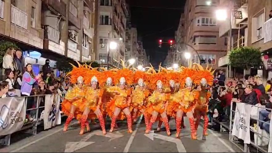 Momentazo de la peña Toscana en el Carnaval de Águilas