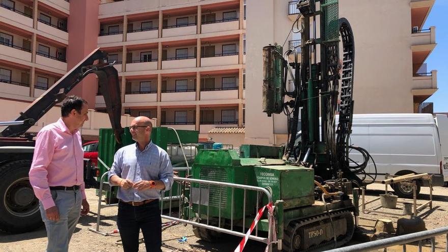 José Carlos Martín supervisa los trabajos previos.