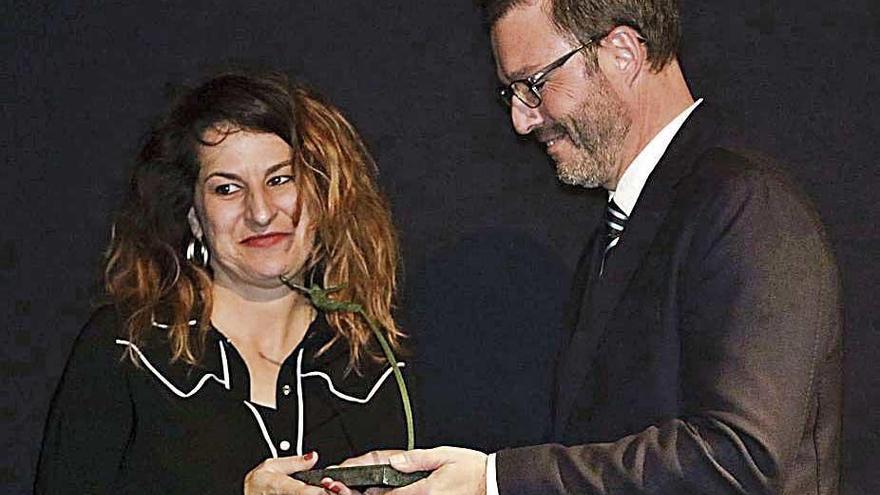 Núria Güell recoge su premio Ciutat de Palma.