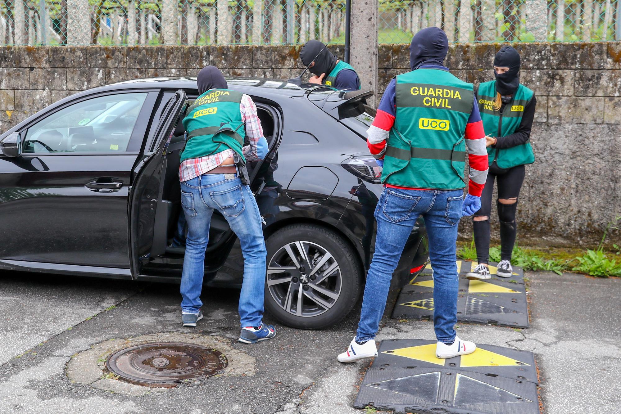 Vilagarcía, Ponteareas y Tui, escenarios de un nuevo golpe a la droga