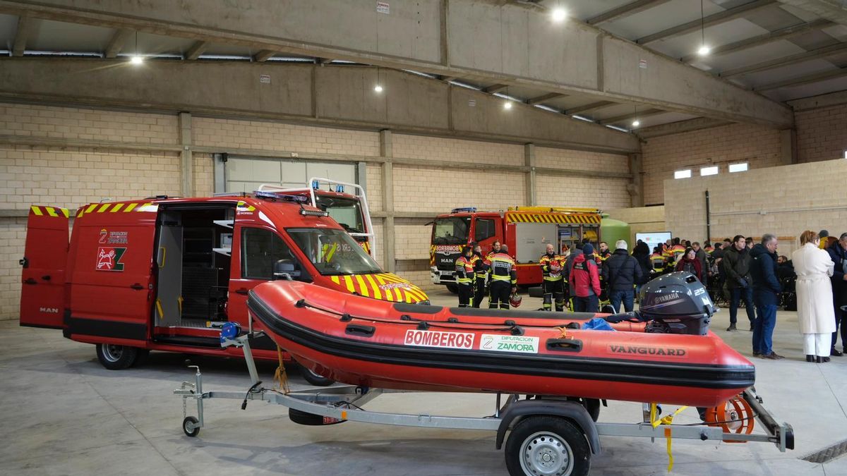 GALERÍA | Así es el nuevo Parque de Bomberos 'Zona Centro' de la Diputación de Zamora