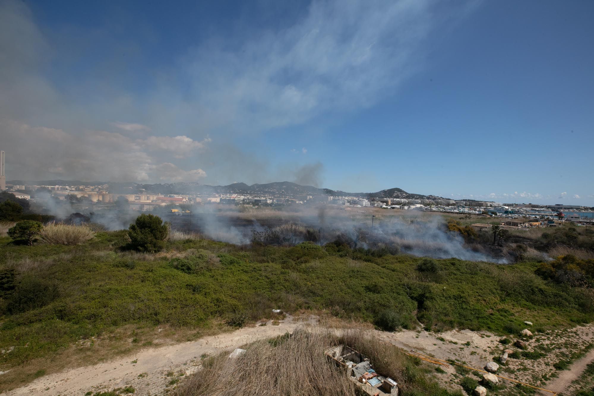 Galería del incendio de ses Feixes en Ibiza