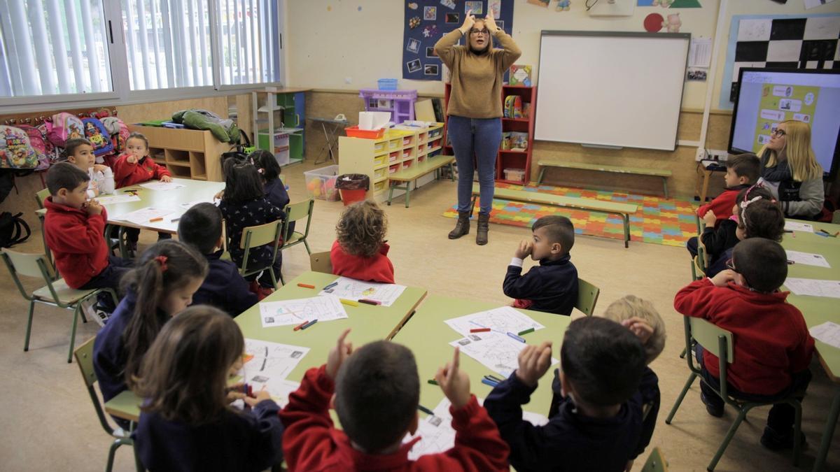 Un aula inclusiva de un colegio tinerfeño.
