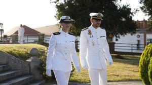 Leonor conoce de primera mano la Escuela Naval de Marín.