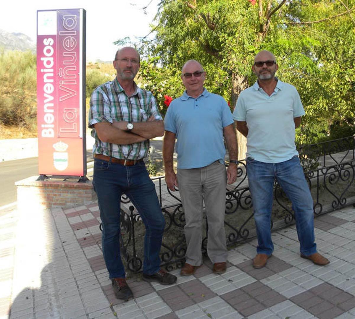 Mario Blancke, Philip Smalley y Gary Miles, tres de los responsables de SOHA.