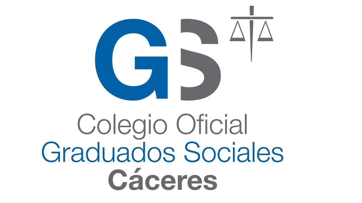 Nuevo logotipo del Colegio de Graduados Sociales de Cáceres.