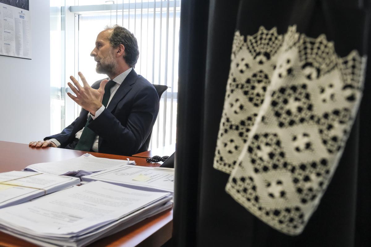 El fiscal Miguel Portell en su despacho.