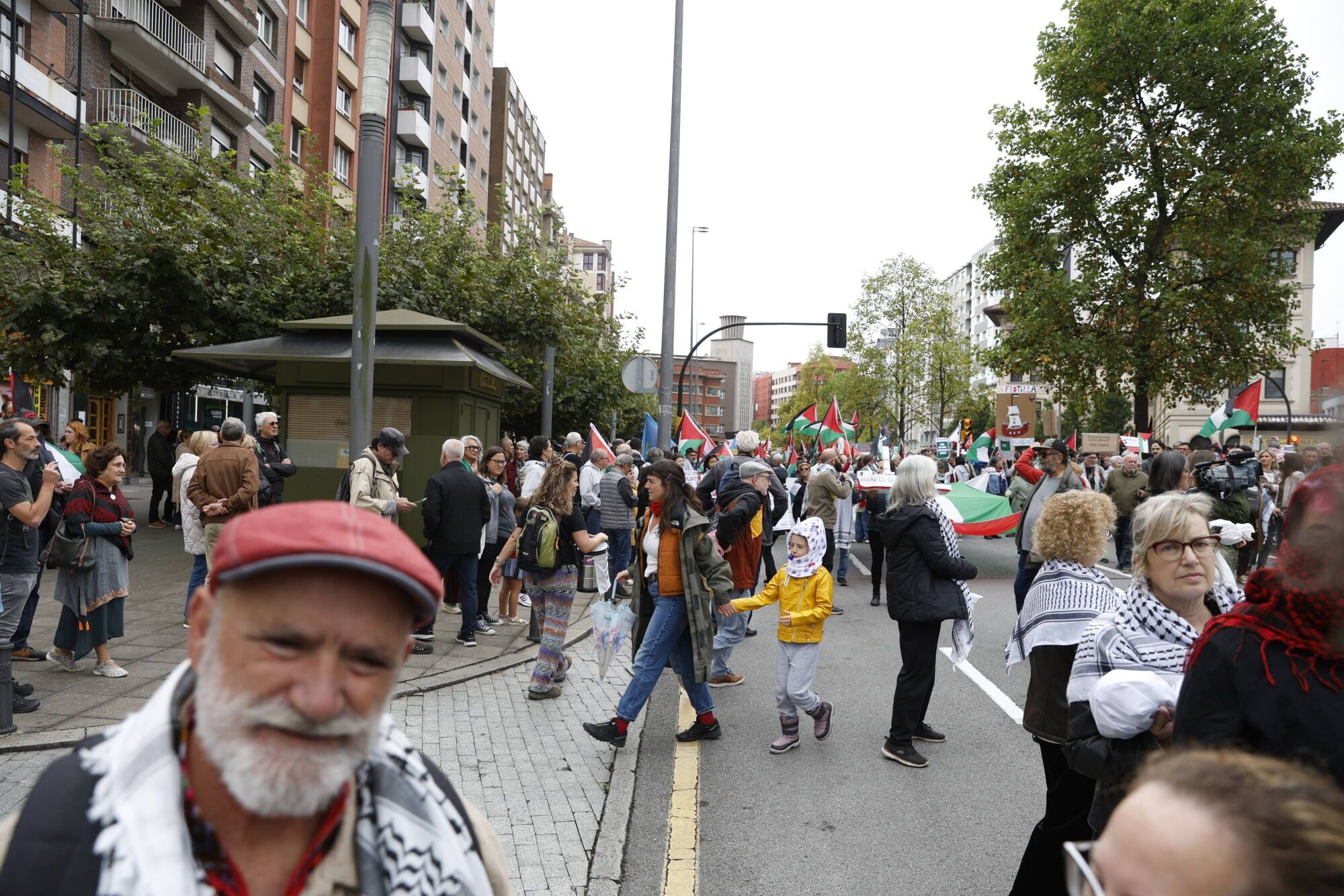 Manifestación a favor de Palestina.