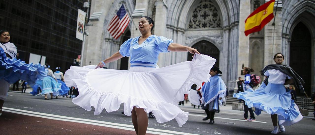 Desfile de la Hispanidad celebrado en Nueva York en 2018