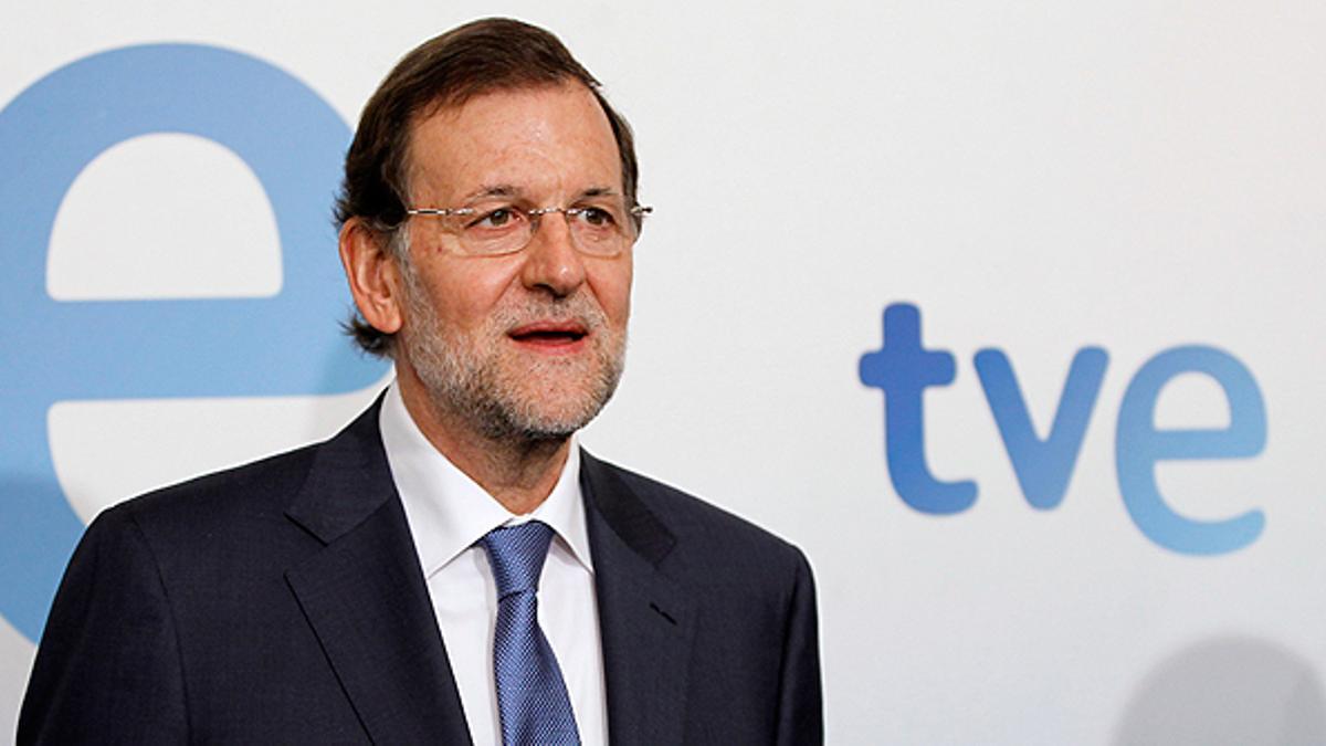 Rajoy promete no tocar las pensiones, en una entrevista en TVE en septiembre pasado