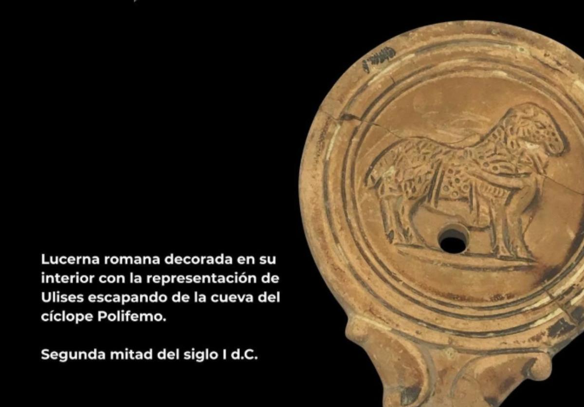 Lucerna romana de la segunda mitad del siglo I d.C.