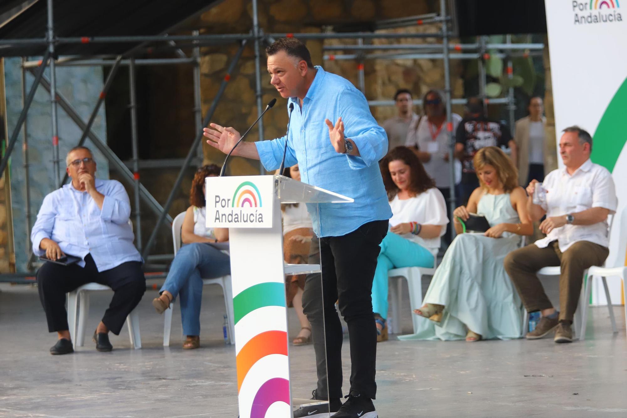 Yolanda Díaz en la campaña electoral andaluza en Córdoba