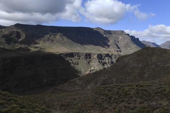 GRAN CANARIA 26-01-2019  SANTA LUCIA DE TIRAJANA-SAN BARTOLOME DE TIRAJANA. Fotos al macizo de Amurga. Fotos a los terrenos de la familia de Román comprados por el Cabildo.  FOTOS: JUAN CASTRO