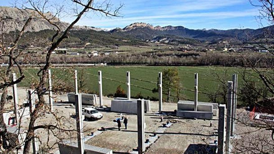 Les obres de l&#039;estació de bombament del reg de Peramola