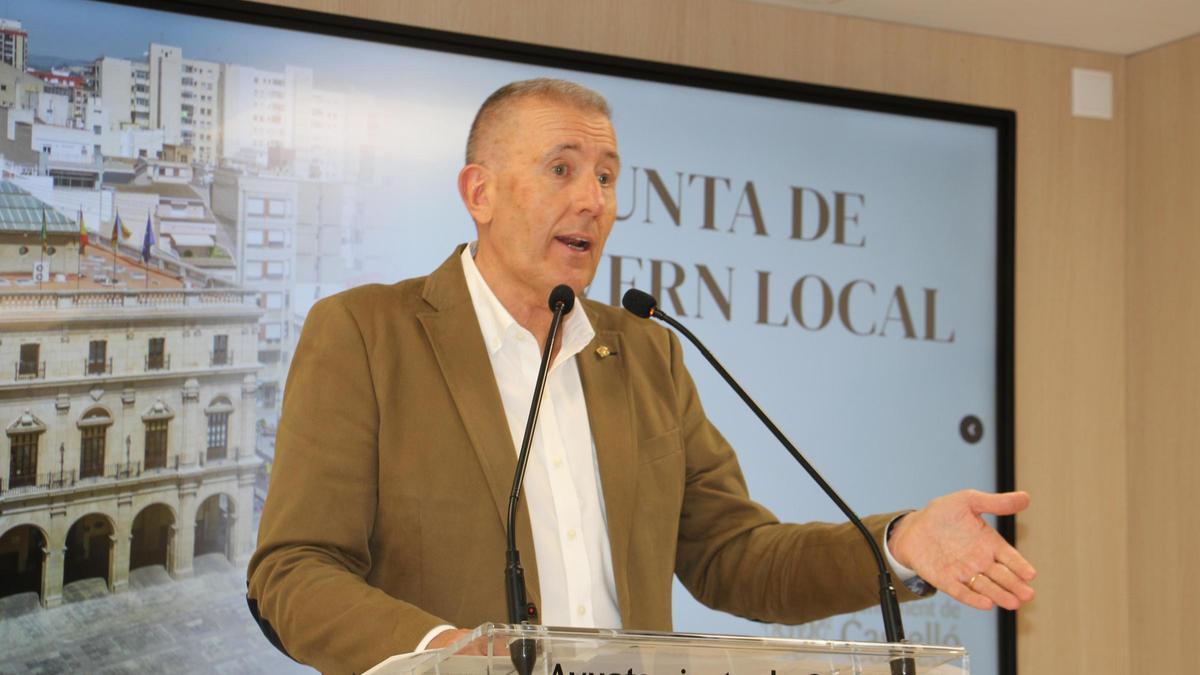 Vicent Sales es el portavoz del gobierno local en el Ayuntamiento de Castelló.