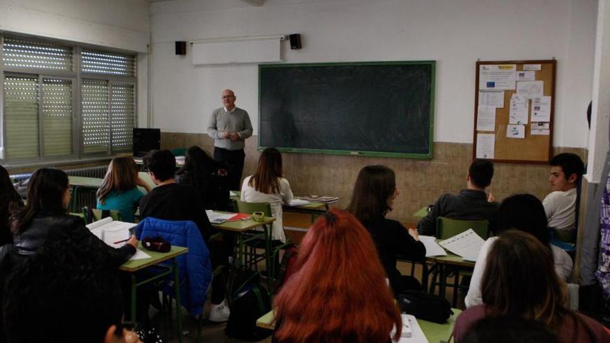 Una clase en el IES María de Molina.