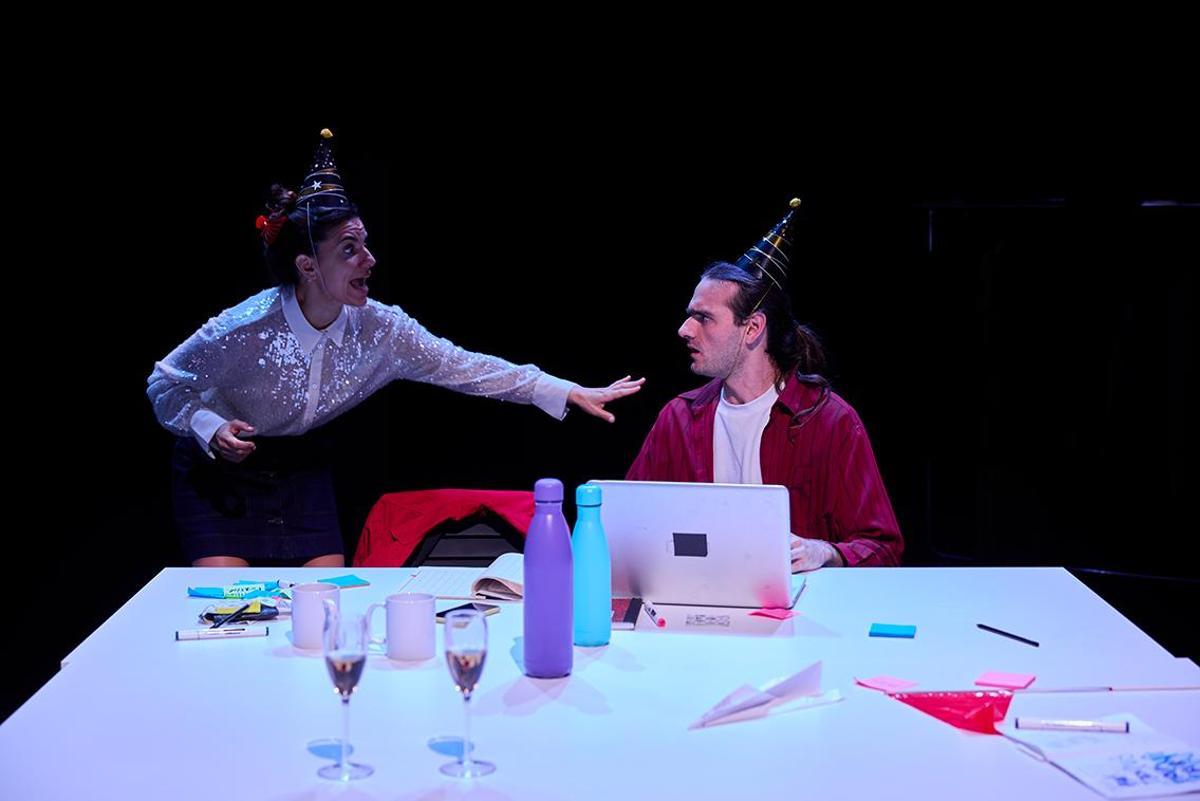 Sandra Pujol i Fermí Delfa a «Tu em vas prometre una història d'amor».