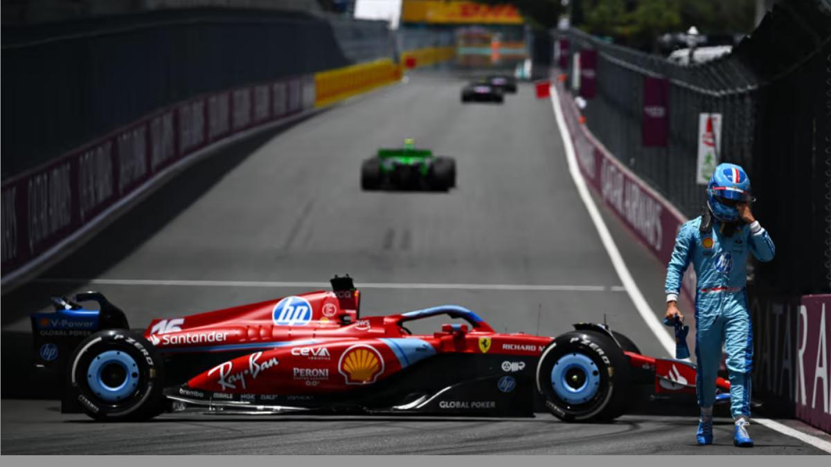 Charles Leclerc se ha perdido la única sesión libre en Miami después de trompear con su Ferrari nada más comenzar
