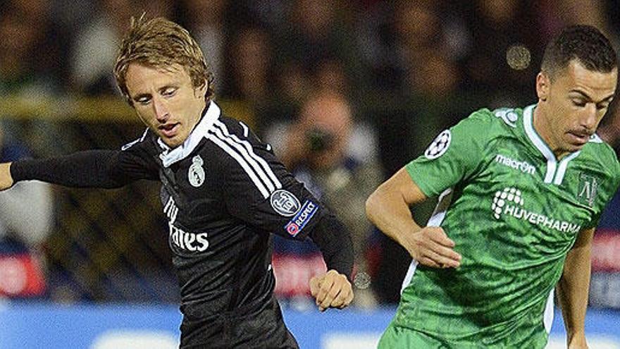 Modric, en una acción del partido.