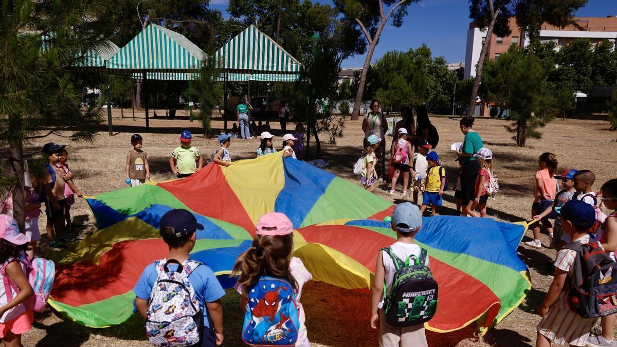 Escolares en las actividades Día del Medioambiente.