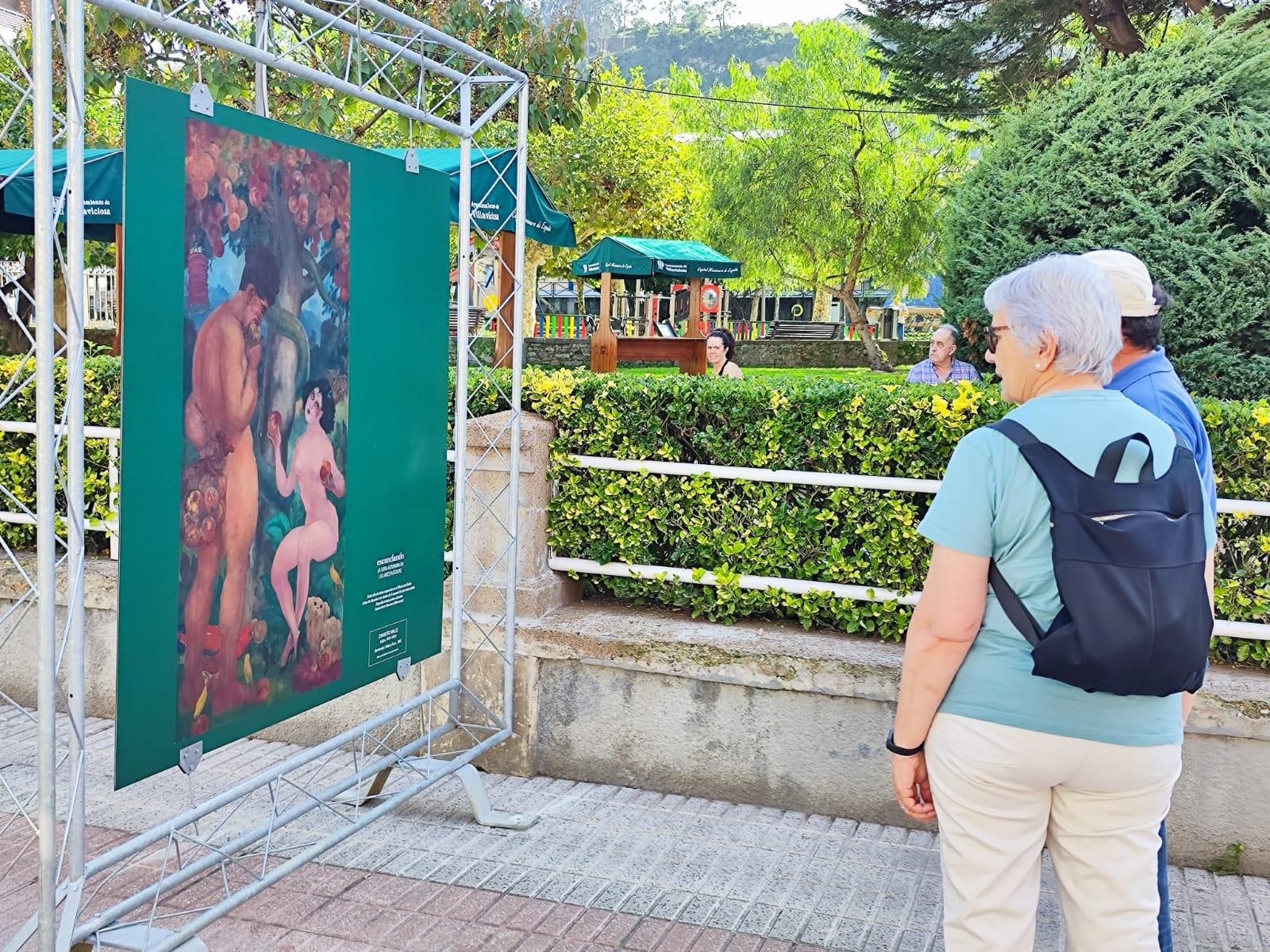 La sidra a través del arte: así es la exposición que toma las calles de Villaviciosa