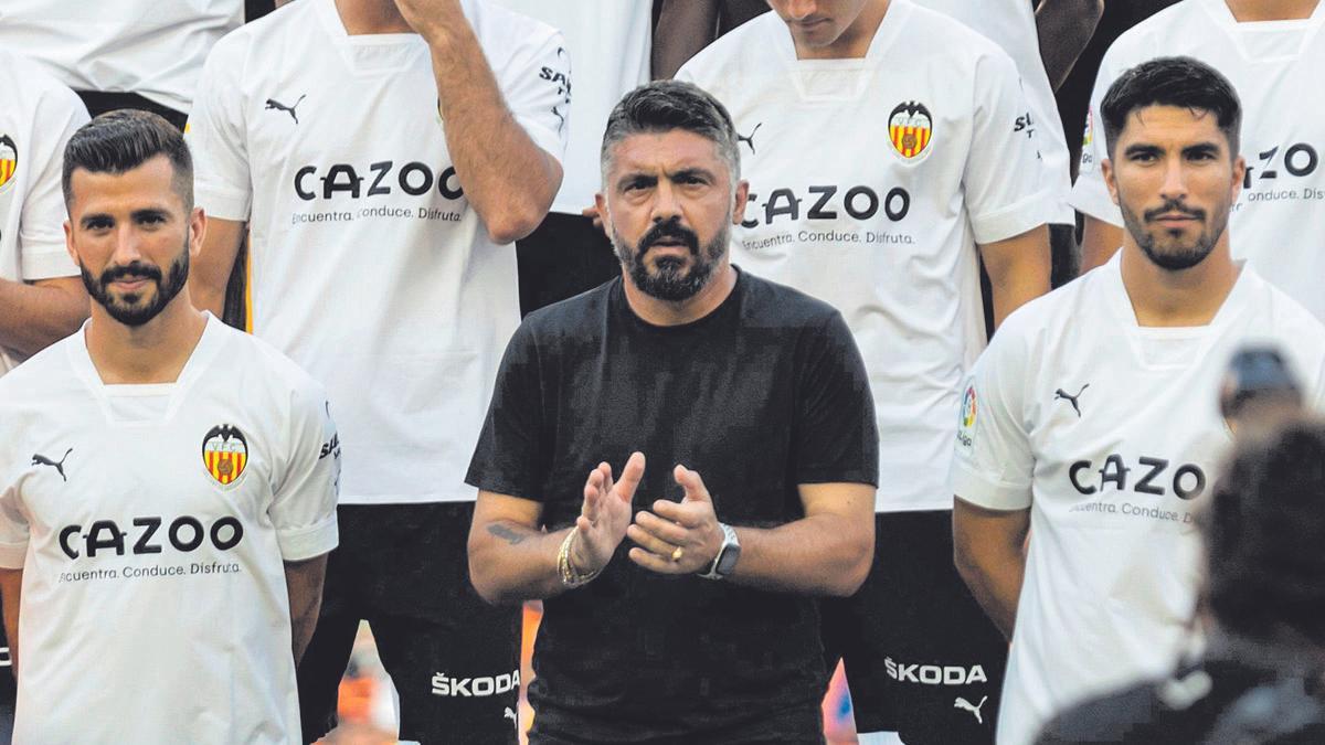 Gattuso, en la presentación del Valencia CF 2022-2023