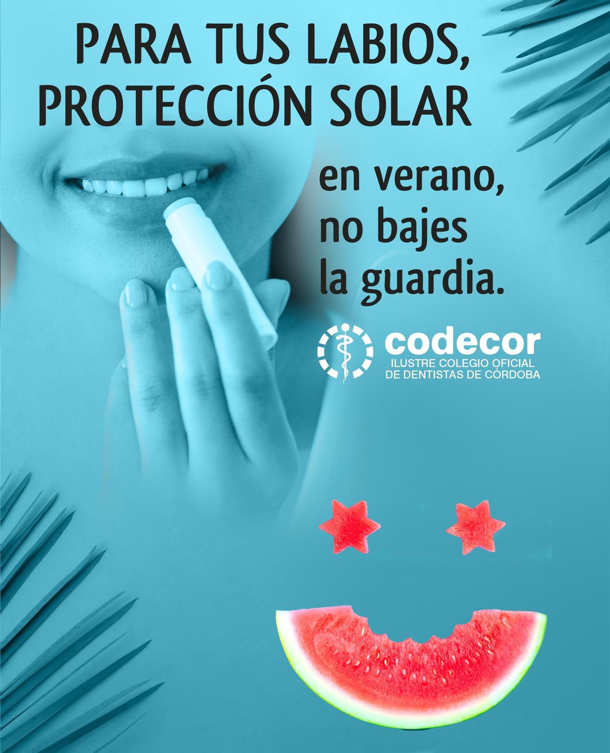 Uso de protección labial.