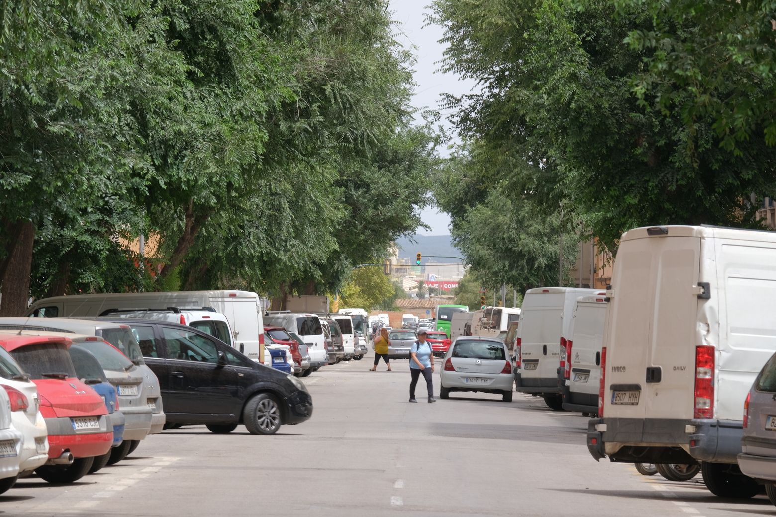 Las fotos de la calle General Ricardo Ortega de Palma, donde el Ayuntamiento talará 39 árboles