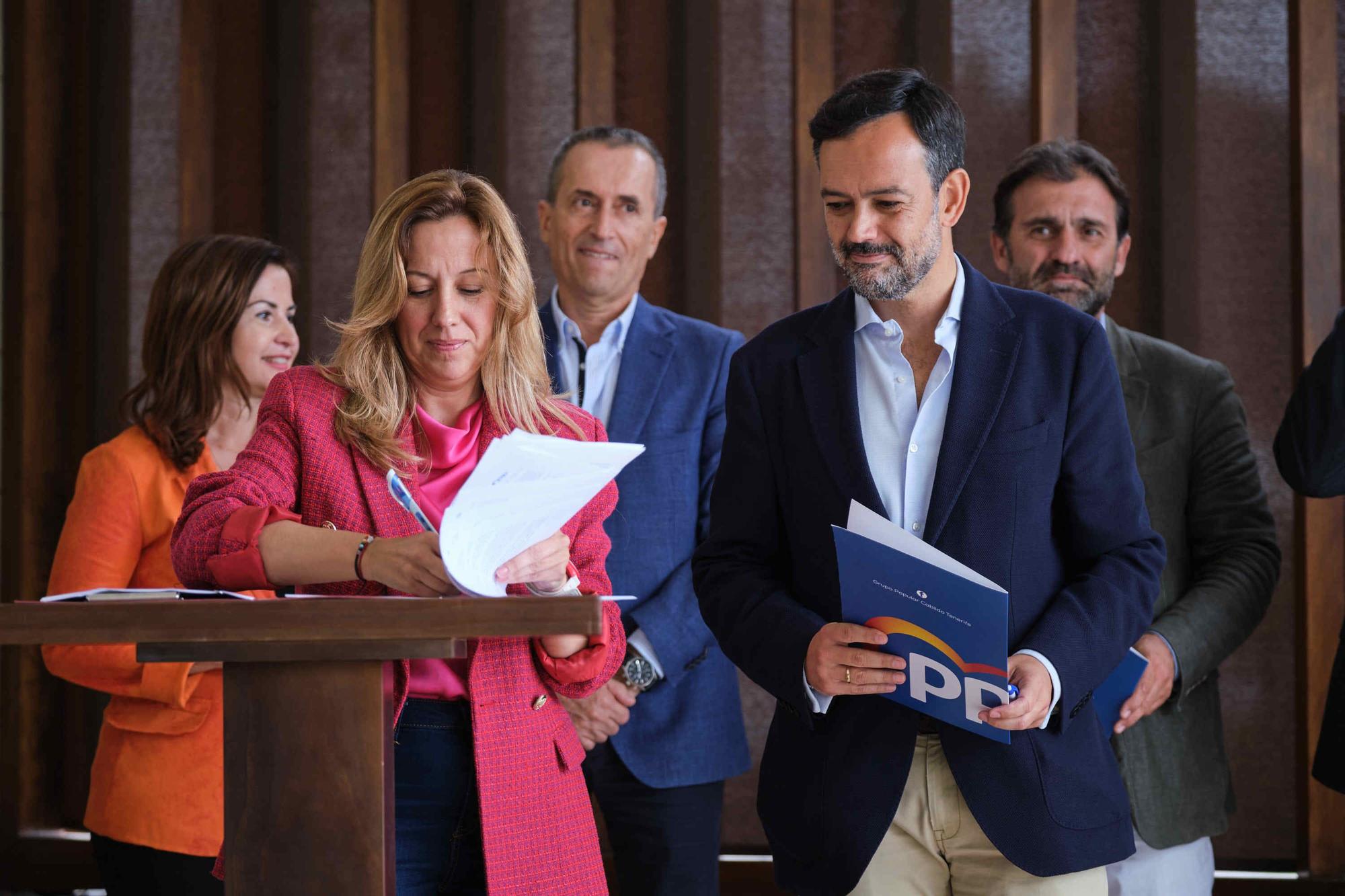 Pacto entre CC y PP en el Cabildo de Tenerife