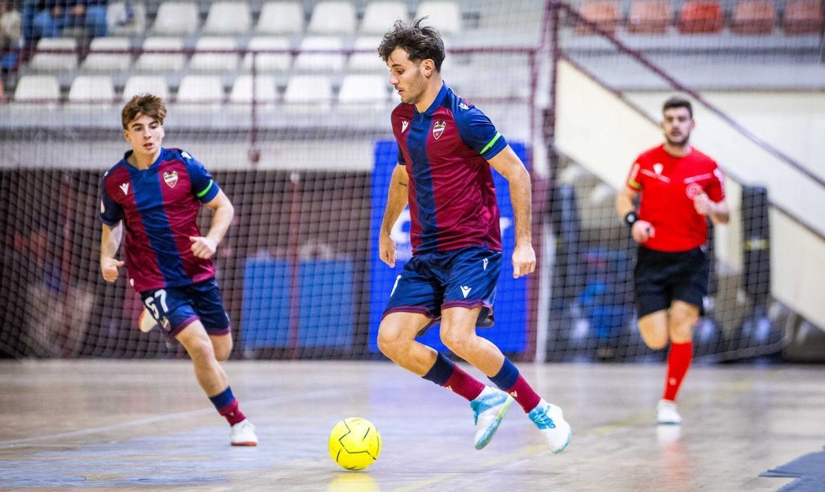Nacho Parreño, en un partido con el Levante FS.