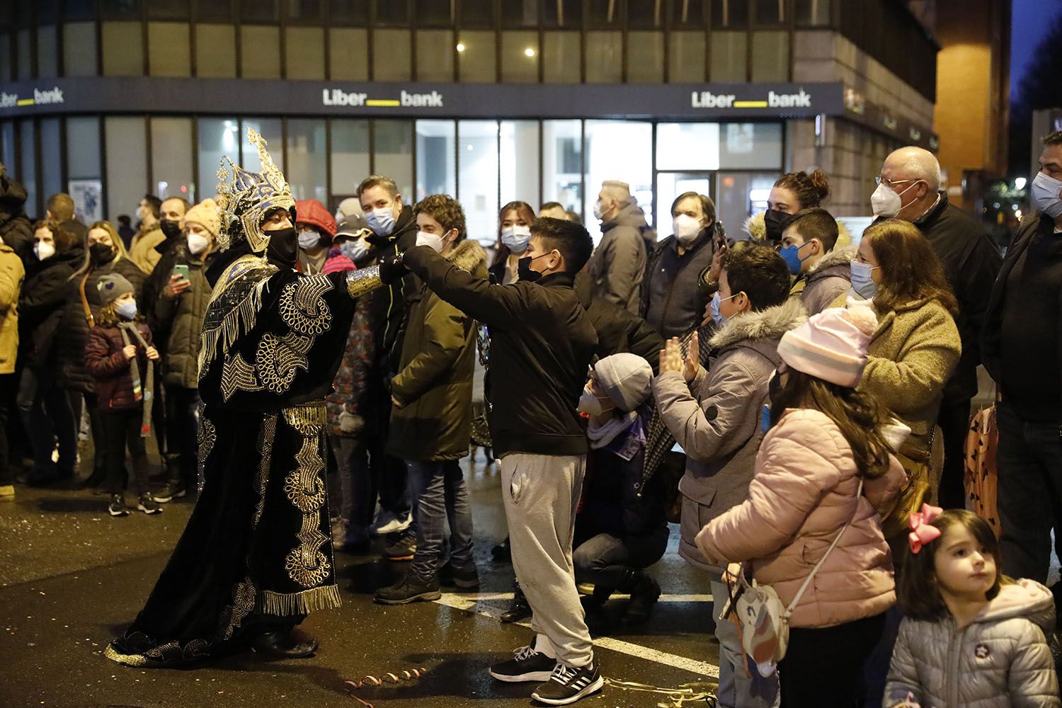 La cabalgata de los Reyes Magos en Gijón