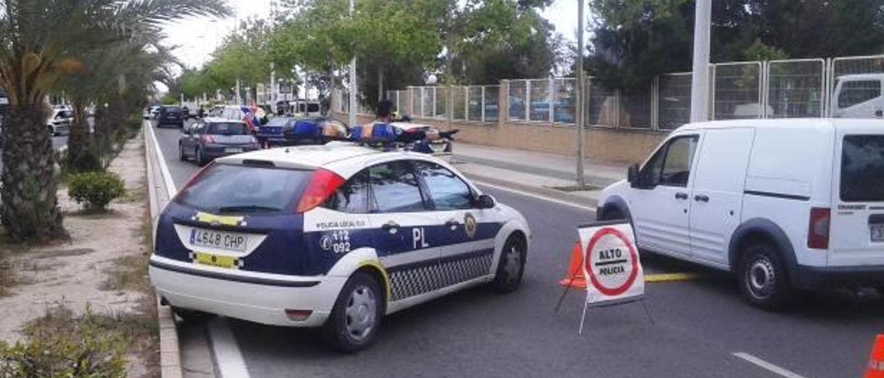 Uno de los controles de drogas realizados durante la formación.