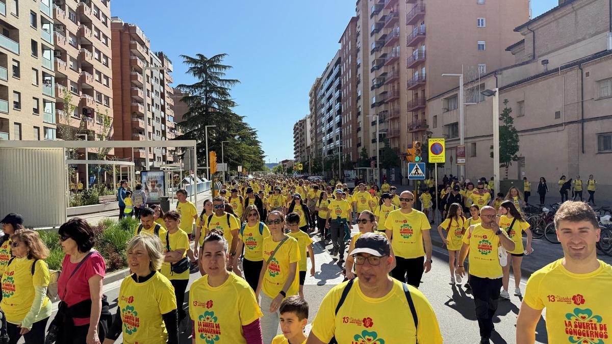 Marcha de Aspace, este domingo.