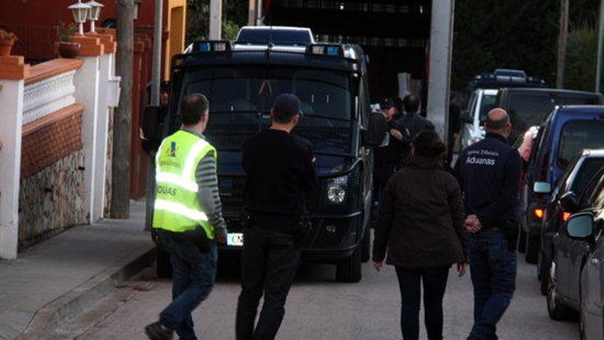 L&#039;actuació policial a Sant Miquel de Fluvià.