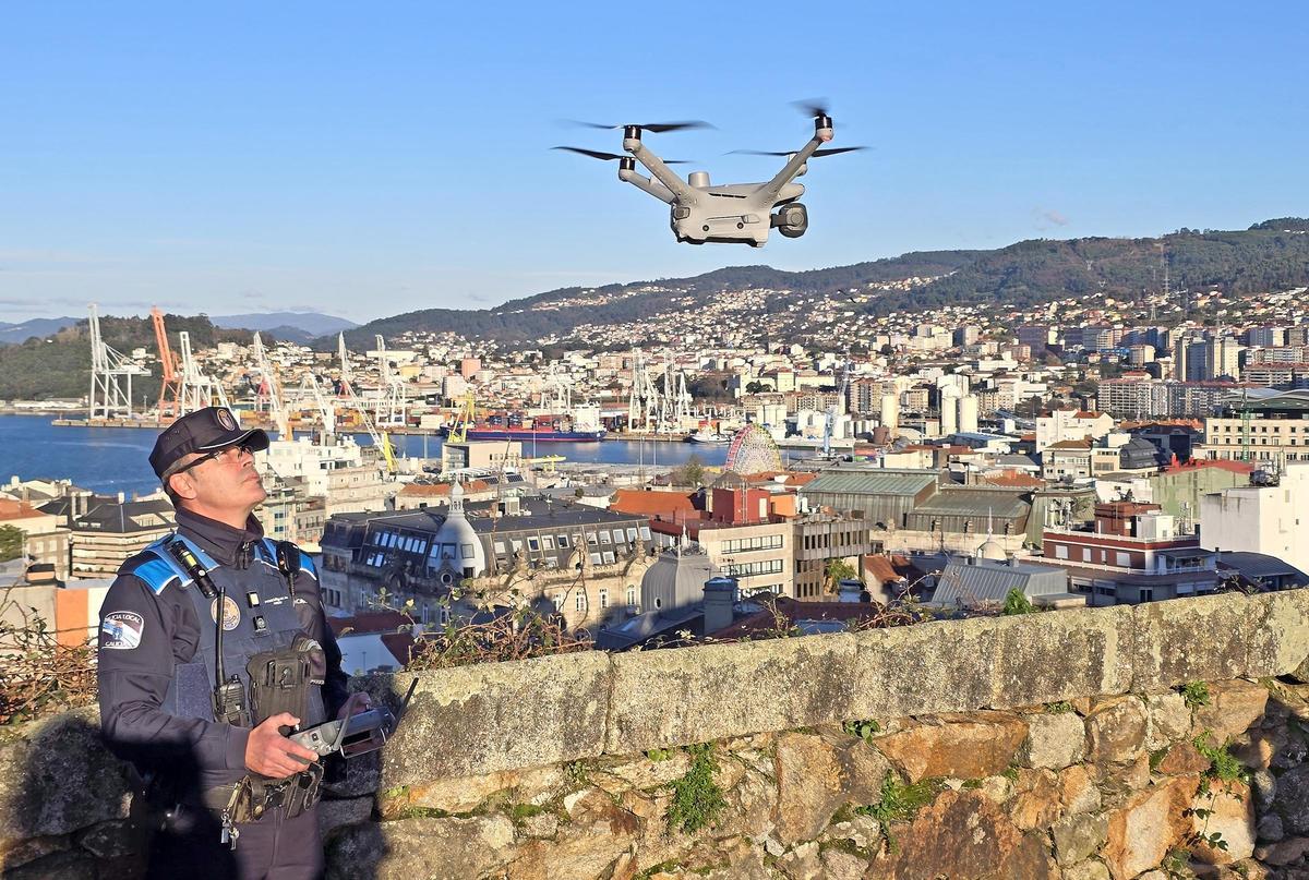 Los drones de la Policía Local de Vigo