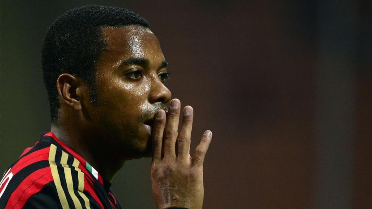 Robinho, con el Milan en 2013, año en el que se le acusa de los hechos