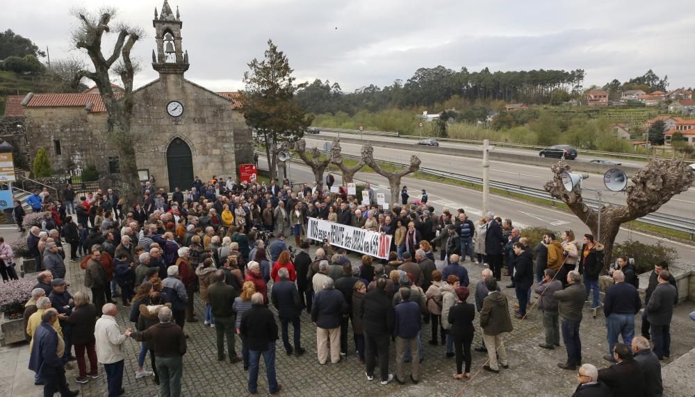 Mos se planta contra la paralización de las obras de la A-55 // R. Grobas