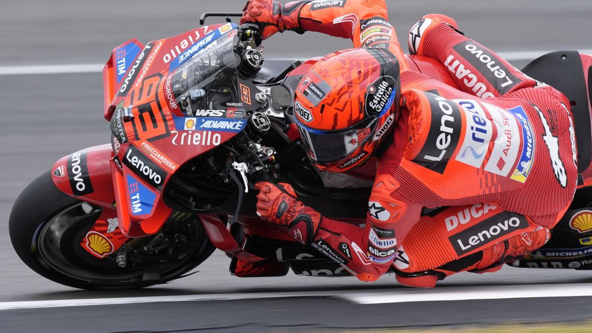 Marc Márquez, en la carrera sprint del GP de Gran Bretaña