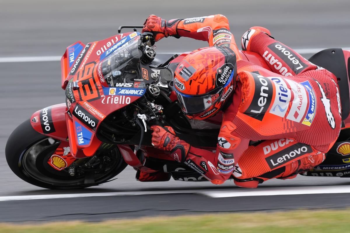 Marc Márquez, en la carrera sprint del GP de Gran Bretaña