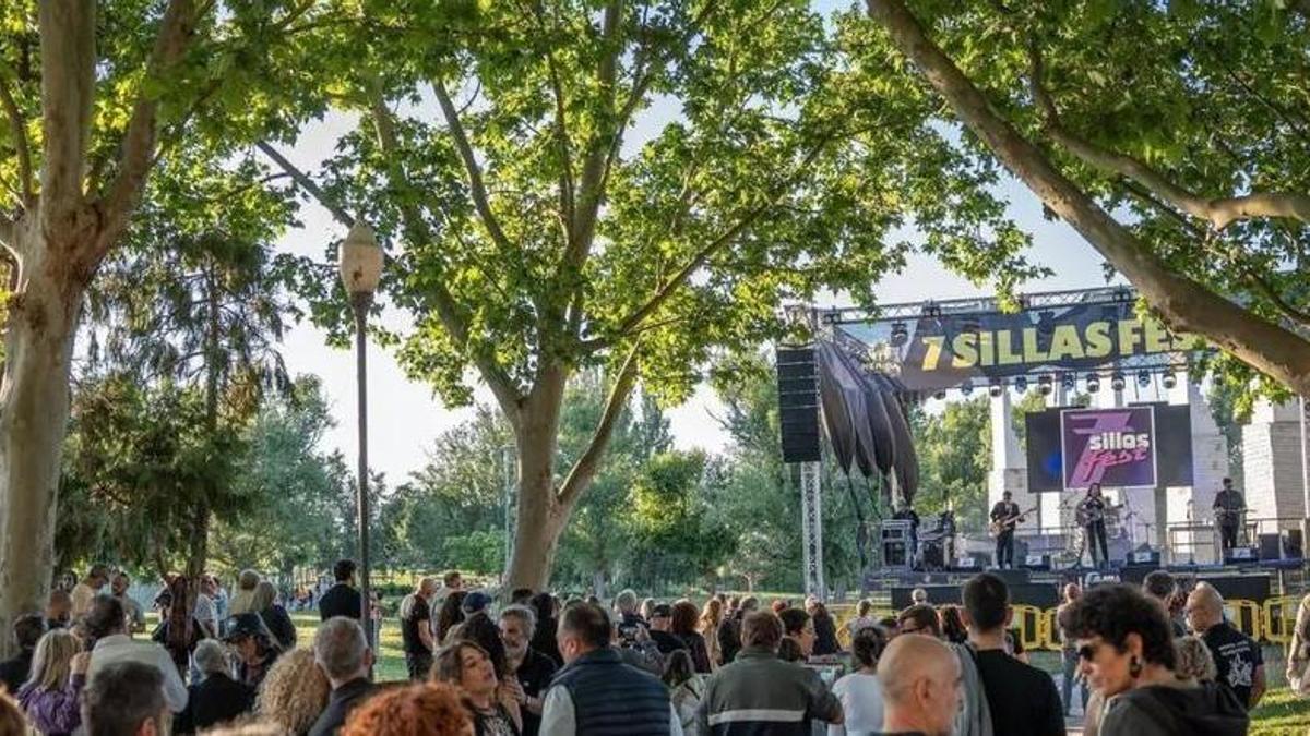 Conciertos en el parque de las Siete Sillas de Mérida.
