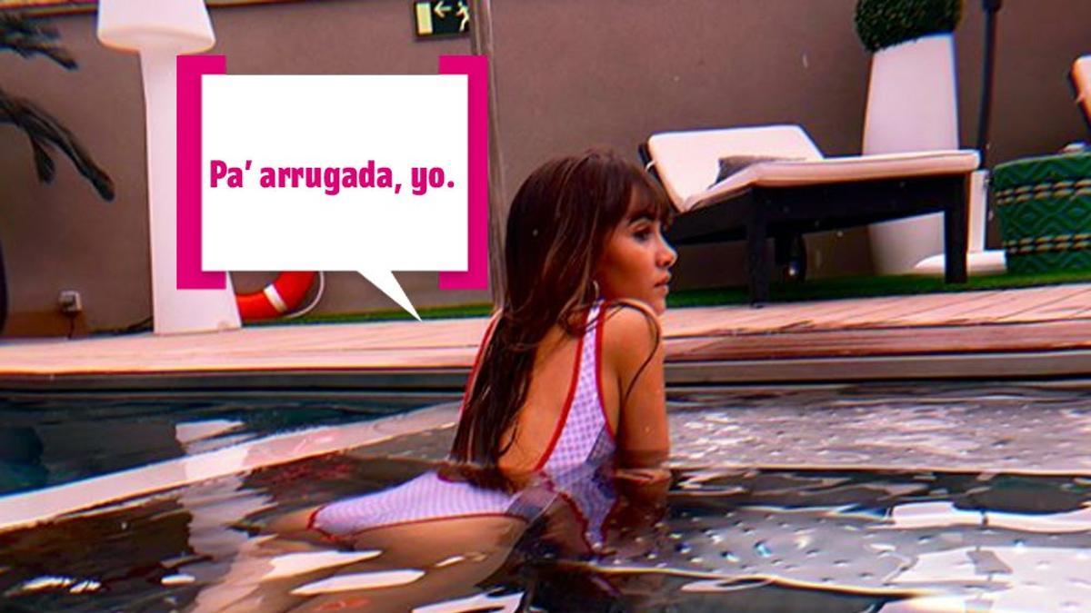 Aitana salió como un garbanzo de la piscina